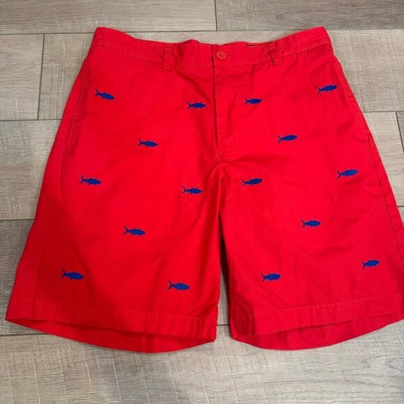 VINEYARD VINES MENS CHINO SHORTS RED SIZE 33 - Picture 1 of 9